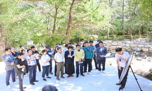 장산계곡 주변 힐링센터 주민설명회(23.09.05.)