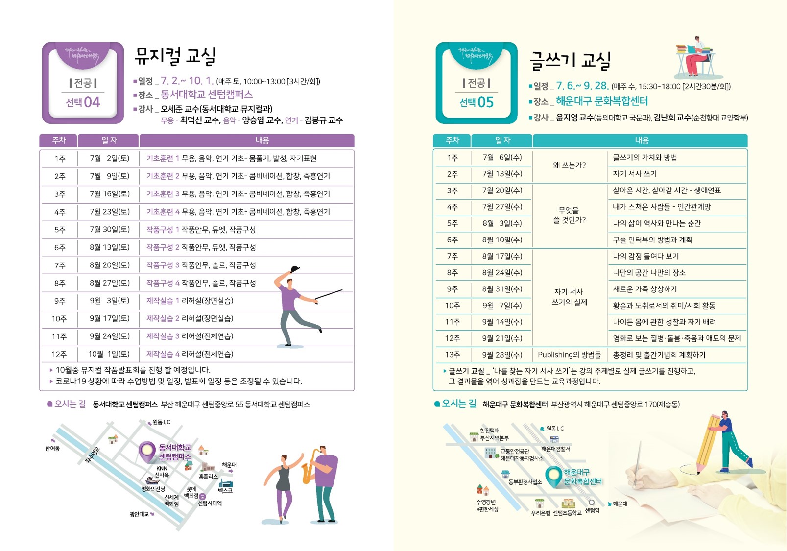 『 해운대 원더풀 미래대학 』 수강생 모집