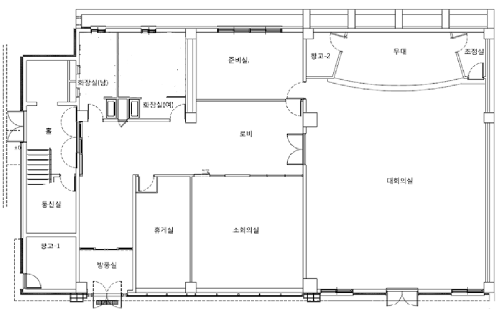 2관 보건소 1층 구조도