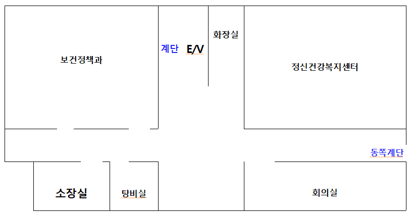 해운대구 보건소 3층 구조도