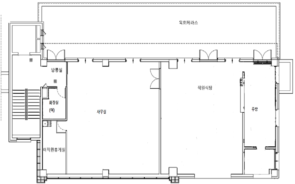 2관 보건소 4층 구조도