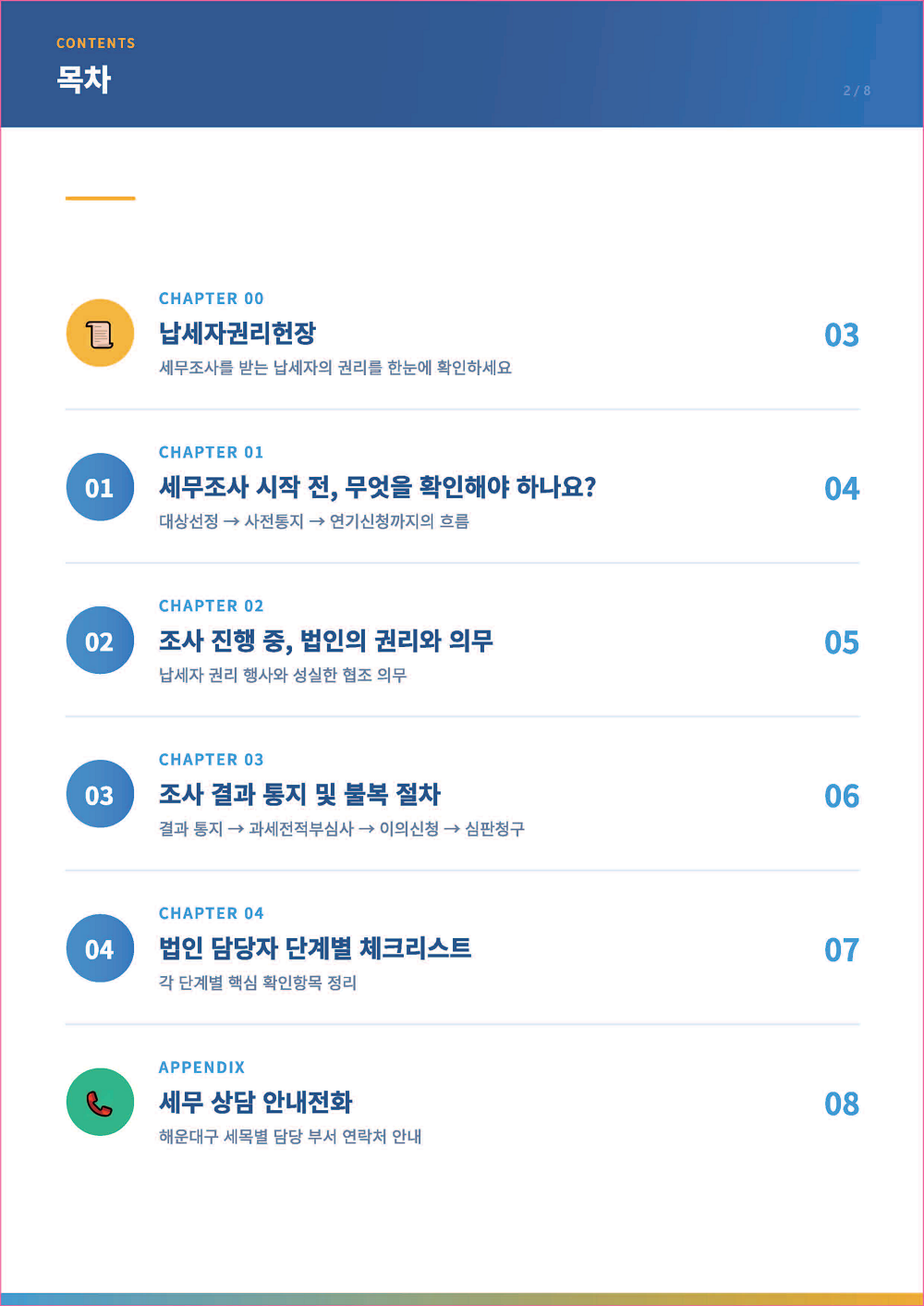 지방세 세무조사 가이드북 2페이지