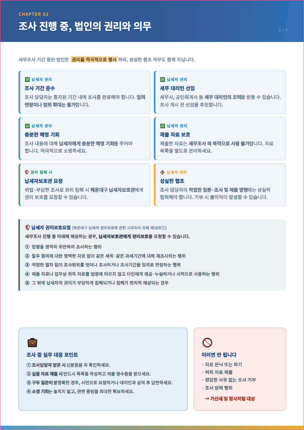 지방세 세무조사 가이드북 5페이지