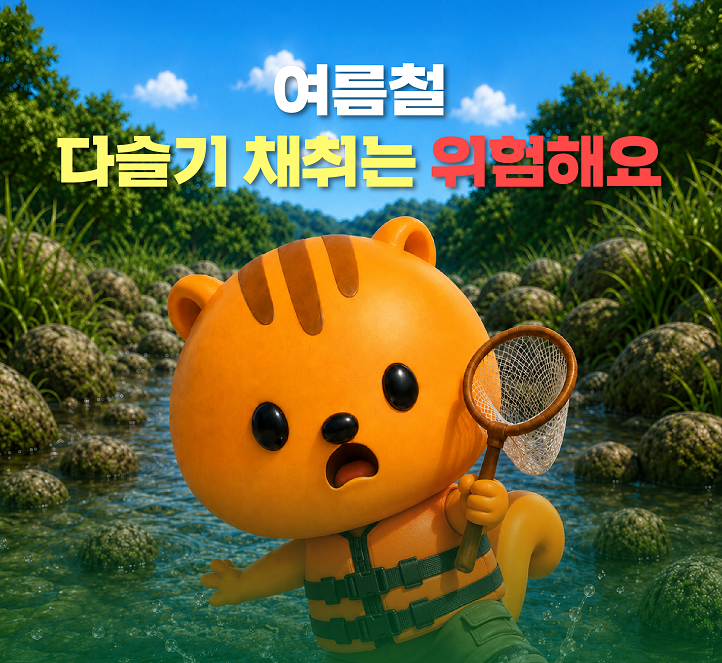 다슬기 채취 사고 예방 안전수칙 및 행동요령 1번째 이미지