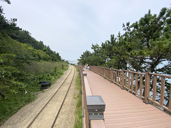 해변 산책길(해운대 그린레일웨이)