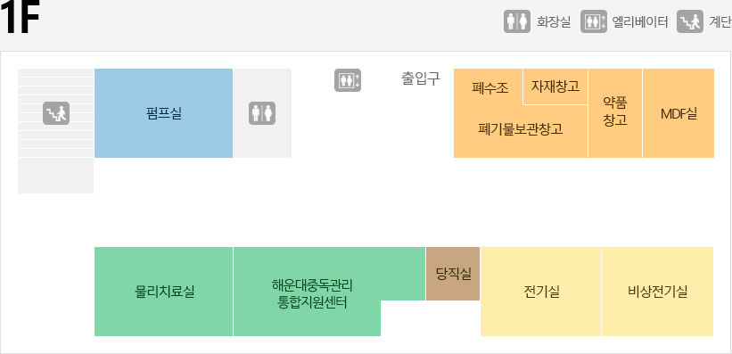 반송보건지소 1층 구조도